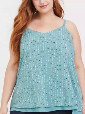 Torrid Sophie Challis Double Layer Swing CamiThis soft, double-layered cami
